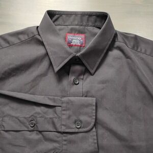 UNTUCKit Long Sleeve Shirt Mens M Tall Black Regular Fit 100% Cotton